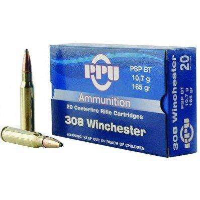 Ammunition TRZ Trading Inc. Ready Series 308Win PRIVI 308 Winchester PSP BT 165gr 20BX